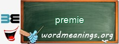 WordMeaning blackboard for premie